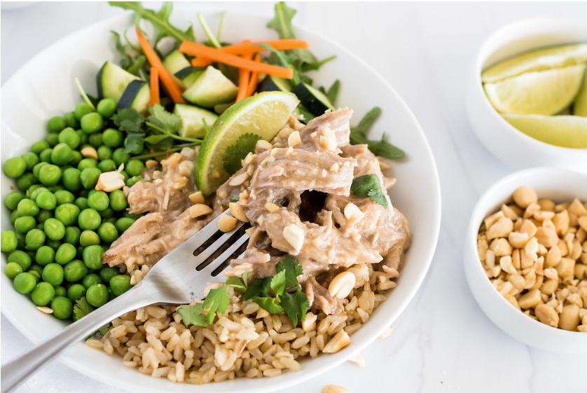 Coconut Peanut Pork Loin Preparation