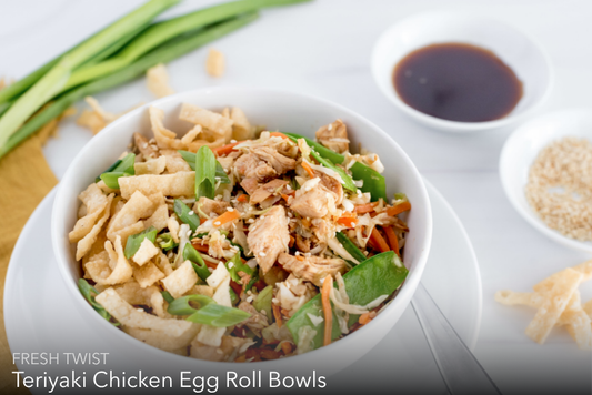 Teriyaki Chicken Egg Roll Bowls