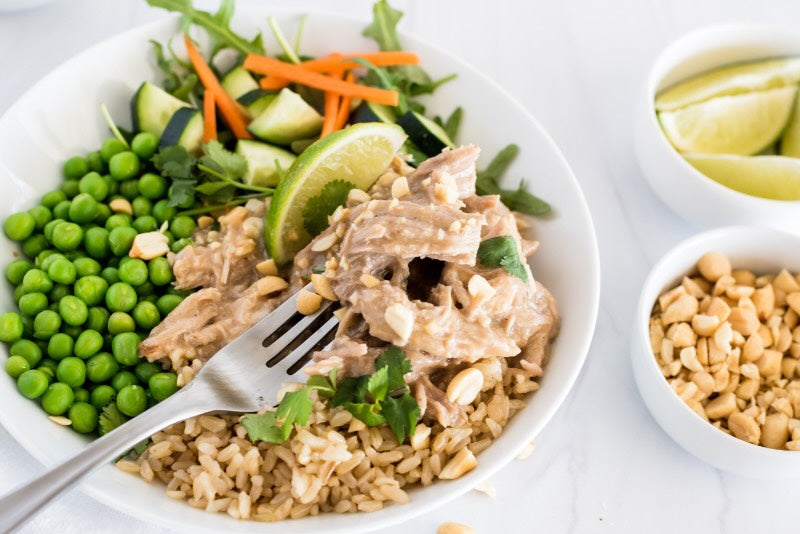 Coconut Peanut Pork Loin