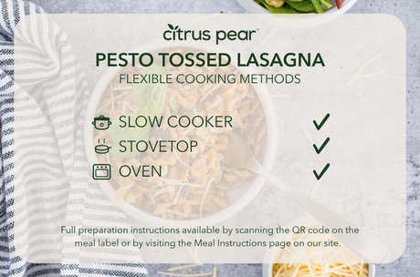 Pesto Tossed Lasagna