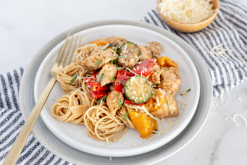 Chicken & Veggie Skillet Preparation