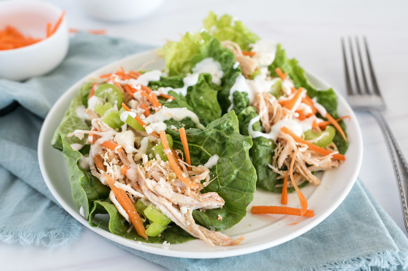 Buffalo Chicken Lettuce Wraps