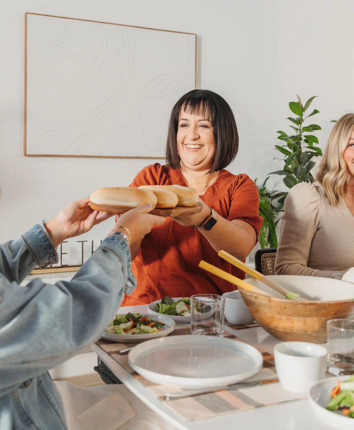A family enjoying dinner together