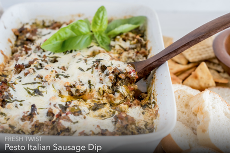Pesto Tossed Lasagna