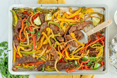 Sheet Pan Steak Fajitas